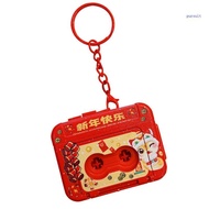 【SUIT*】 Retro Tape Recorder Keychain Stylish  Operated Cassette Recorder Keyring