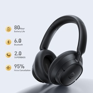 BASEUS | Baseus ANC Wireless Headphones 80H Over Ear Earphones 95% Noise Cancelling Headsets Headpho