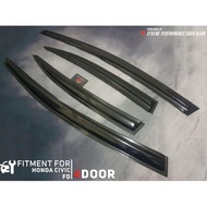 Door Visor Wind Deflector For Honda Civic FD