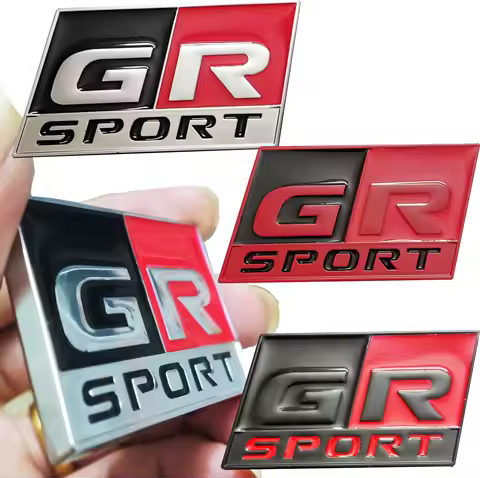 GR Sport metal car sticker badges for Toyota Prado 86 HV Yaris RZ RC RS C-HR Corolla Prius Harrier C