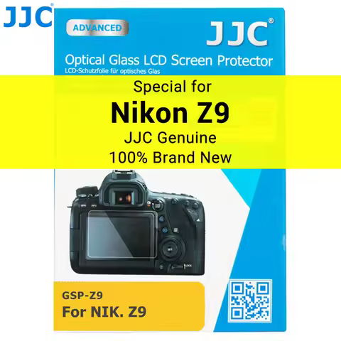 JJC Screen Protector for Nikon Z9 Z f Tempered Glass 2.5D Round Edges LCD Screen Cover Holder for Ni