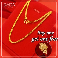 916 gold necklace single water wave necklace 916 lady thin chain gold jewelry