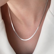 Fashion Fashion ❤ JF Blade Necklace 925 Silver Snake Bone Chain-925 Sterling Silver Blade Snake Bone