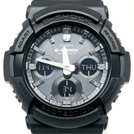 卡西歐 G-SHOCK 手錶 GAW-100B-1A 電波太陽能 Tough 多功能 6 項功能 雙 LED 照明 指針/數位雙顯 大錶殼 金屬錶圈 黑色 2017 年 8 月發布