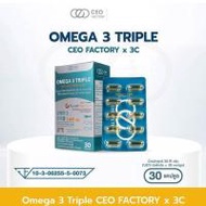OMEGA 3 TRIPLE CEO FACTORY X 3C (CEO FACTORY) บรรจุ 30 แคปซูล (327152-738123010)