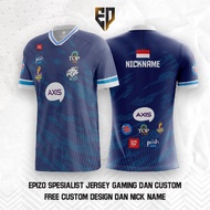 Newest EVOS FANS ESPORTS T-SHIRT JERSEY FREE NICKNAME