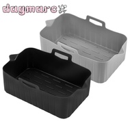 DAGMARC Air Fryer Basket, Reusable Silicone Air Fryer Baking Tray, Food Preparation Rectangle Air Fr
