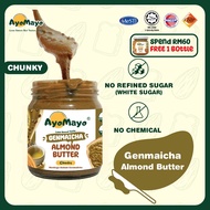 AYOMAYO Genmaicha Almond Butter Spread (Halal & Low Sugar & Vegan) (180g/90g)