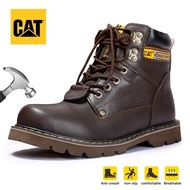 Safety Shoes Caterpillar Steel Toe Shoes Labor Protection Shoes Men's Work Shoes Anti-Smashing Non-Slip Oil and Acid Resistant Safety Boots CAT 8038