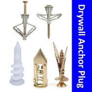 Drywall Screw Anchor Wall Plug ❤️ Stainless Steel Screw Drywall Anchor Plug ❤️ Gypsum Plasterboard T