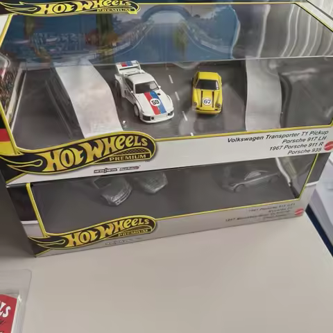 Original Hot Wheels Premium Gmh39 4 Pack Setcar Car Models Exotic Racers 1:64 Transporter Die-Cast C