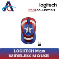 Logitech M238 Wireless Mouse Marvel Collection - Captain America