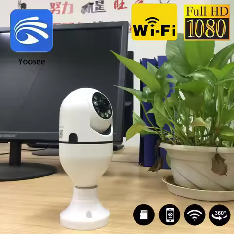 Carpbaba YS1 1080P E27 Bulb Surveillance Camera Anti-theft Outdoor Indoor Security Monitor Wireless 
