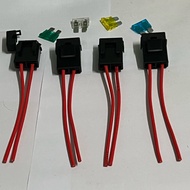 Car and motorbike fuse box with fuse 10A - 30A