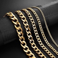 ⟪Shine⟫ Smooth Cuban Curb Chain Bracelet 2.5mm to 10mm, 6 to 9 inches | Stainless Steel Jewelry