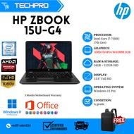 [📣SALE ] HP Zbook 15U-G4 i7 7th Generation AMD FirePro W4190M (2GB GDDR5) 32GB DDR4 RAM 512GB M.2