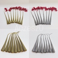 Short Nails Long With Red Tassels