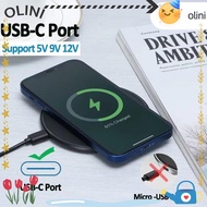 OLINI Wireless Charger, Mini 30W Charger Pad,  Fast Charging Type-C Ports Induction Wireless Chargin