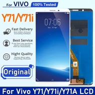 XD 6.0 "ต้นฉบับสำหรับ Y71i Vivo Y71 Y71A ชิ้นส่วนทดแทนการกำหนดตำแหน่งจอแสดงผล LCD แบบสัมผัสหน้าจอสำห