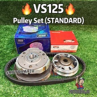 Pulley Set VS125 STANDARD Front Pulley roller Rear Pulley Timing Belt VS-125 "MOTORMAJU"