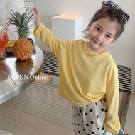 Children Sunscreen Clothing Loose Thin Style Spring Boys Girls Casual Western Style Candy Color Mosq