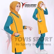 Yovis sport - setelan olahraga senam wanita - tunik