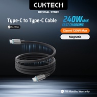CUKTECH 240W 6A Braided Magnetic Cable Type-C to Type-C Fast Charging Cable Xiaomi 120W PD3.1 Superc