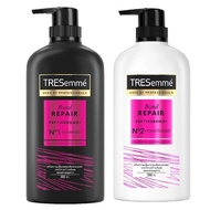 TRESemme Bond Repair Shampoo 380 ml.+ Conditioner 380 ml. เทรซาเม่ บอนด์ รีแพร์ แชมพู + ครีมนวดผม ฟื้นบำรุงผมเสีย ลดการขาดหลุดร่วง