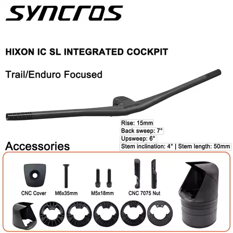 SYNCROS HIXON IC SL RISE For Sparks Frame Rise 4° Rise 15mm Full Carbon Fiber Bicycle Integrated Coc