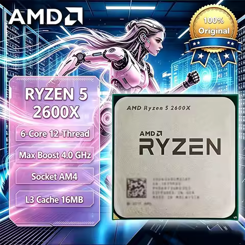 AMD Ryzen 5 R5 2600X 3.6GHz 6-Core 12-Thread 95W CPU Processor LGA AM4 Gaming CPU Without Packag