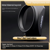 Square  lens hood  for Fuji camera 15-45mm 15-35mm F2/16-50mm SONY 18-55mm lens hood New