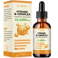 Giọt chất lỏng phức tạp vitamin B-dạng thuần chay và ngậm dưới lưỡi của B1 B2 B3 B5 B6 B7 B9 B12 Bio