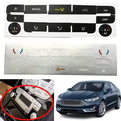 1set Car Air Conditioning Button Repair Sticker Suitable for FORD AC S-Max/Mondeo Car Center Control