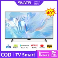 Sivatel TV Smart Android 40inch tv led digital 40 inch Android Televisi Netflix/YouTube-WiFi/HDMI