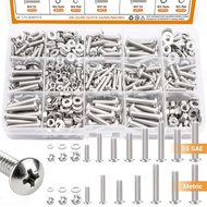 Box Boxed Screws 408pcs304 Stainless Steel Screw Nut Set Phillips Head Screws Combination ZG2K