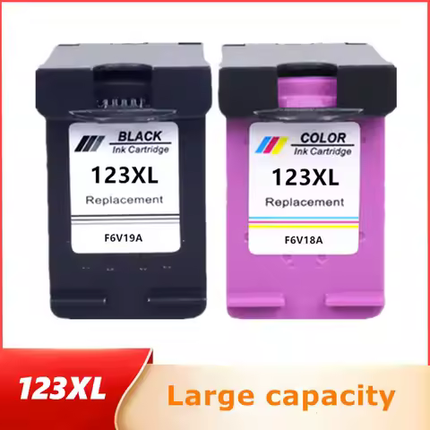 Compatible for HP 123 XL Replacement Ink Cartridge for HP123 123XL for Deskjet 1110 2130 2132 2133 2