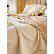 Waffle Composite Thickened Blanket Health Hotel Blanket Fleece Blanket Office Nap Blanket Air Condit