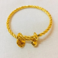 BC Bangle Baby 999.9 Gold Plated 24K Emas korea BG27