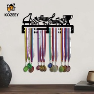 KOZEEY Medal Hanger Display Hanging Hooks Frame Iron Award Holder Shelf for Sports Ribbon Collection