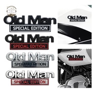 3D Car Truck Emblem Sticker Metal Chrome Old Man Edition Badge Weather Resistant