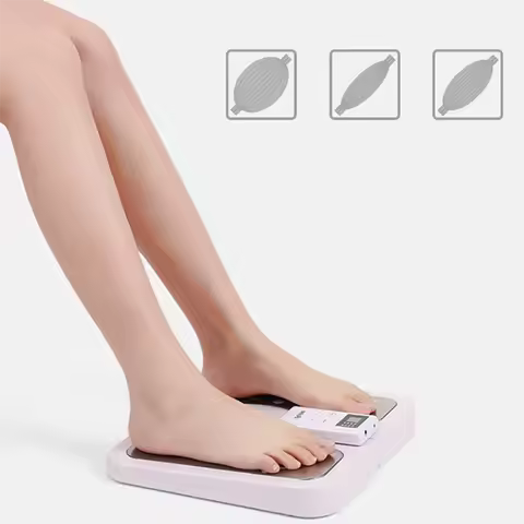 EMS Foot Heated Massager Household Use Foldable Pulse Foot Massager Circulation Feet Legs Heating Pu