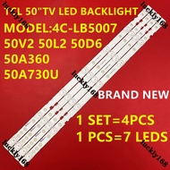 NEW 1SET 50P8M 50L2 50D6 50A360 50A730U 50P65US 50P65 50S6500 50A8 50P8 50"TV LED BACKLIGHT YHE-4C-L