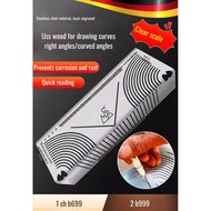 Multifunctional marking tool for welders Square tube folding circle ruler marking tool Right angle b