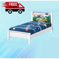 FREE DELIVERY / WOODEN SINGLE BED / DONALD DUCK SINGLE BED / KATIL BUDAK / KATIL / CHILDREN BED / BEDROOM FURNITURE