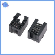 MCHY> 10PCS RJ11 Telephone Soet Curved Pin 95001 4P4C 6P6C 6P4C Female Ja Pcb Connector Telephone So
