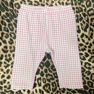 嬰幼兒衣服全品項買五送一 兒童嬰幼兒棉質長褲 Uniqlo 粉紅格子褲