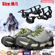 Anti-Skid Ice Gripper Spike Winter Climbing Anti-Slip Snow Spikes Grips Cleats Over Shoes Covers out