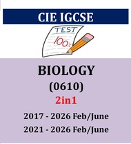 Igcse Biology (0610) Past papers Extended P246 ( 2in1 Versions ) 2021/2017- J2026 !
