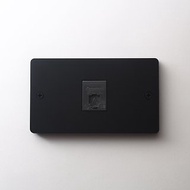 標準型開關面板 霧面黑 搭配Panasonic國際牌 電話插孔 4芯
