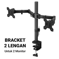 Monitor Bracket TV LED / Bracket LCD Monitor PC Gas Spring 13-32 inch Satu ARM dan Dua ARM / Monitor